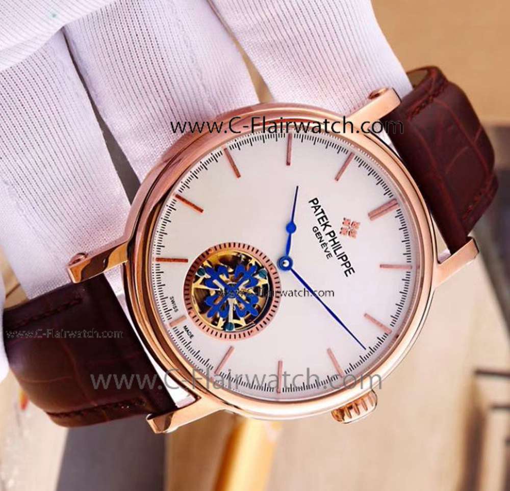 Patek Philippe Flying Tourbillon Rose Gold Watch Best Replica